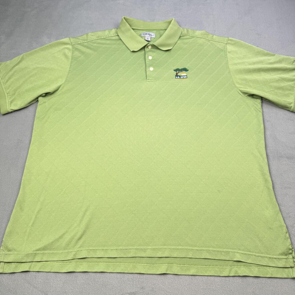 Walter Hagen Polo Shirt Mens 2XL Green Argyle 2008 U.S. Open Torrey Pines Golf